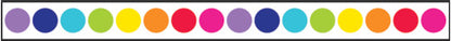 BORDER: RAINBOW BIG DOTS STRAIGHT