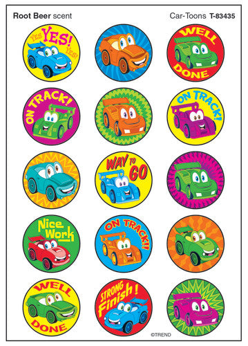 STINKY STICKERS: CAR-TOONS - ROOT BEER SCENT