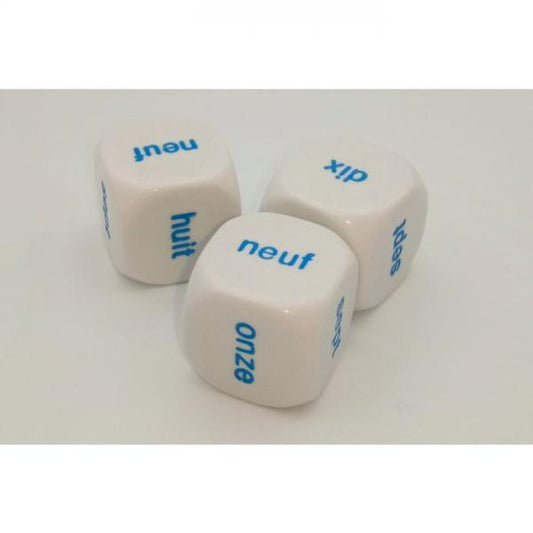 DICE: FRENCH NUMBERS 7-12