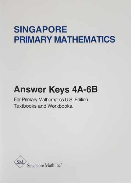 PRIMARY MATHEMATICS ANSWER KEY 4A-6B