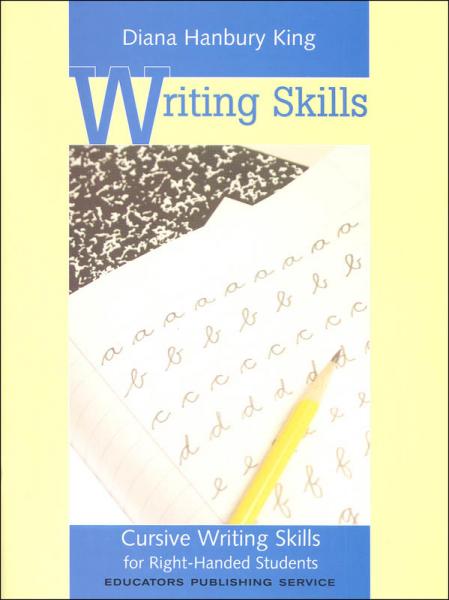 WRITING SKILLS CURSIVE WRITING FOR RIGHT HANDED STUDENTS
