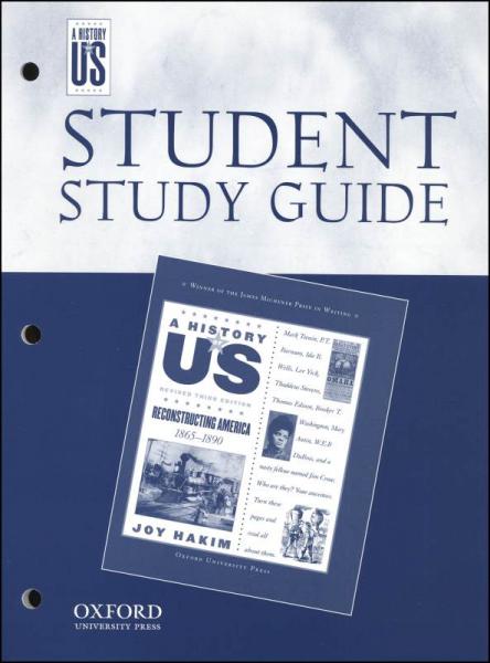 HISTORY OF US: BOOK 7-RECONSTRUCTING AMERICA STUDENT GUIDE