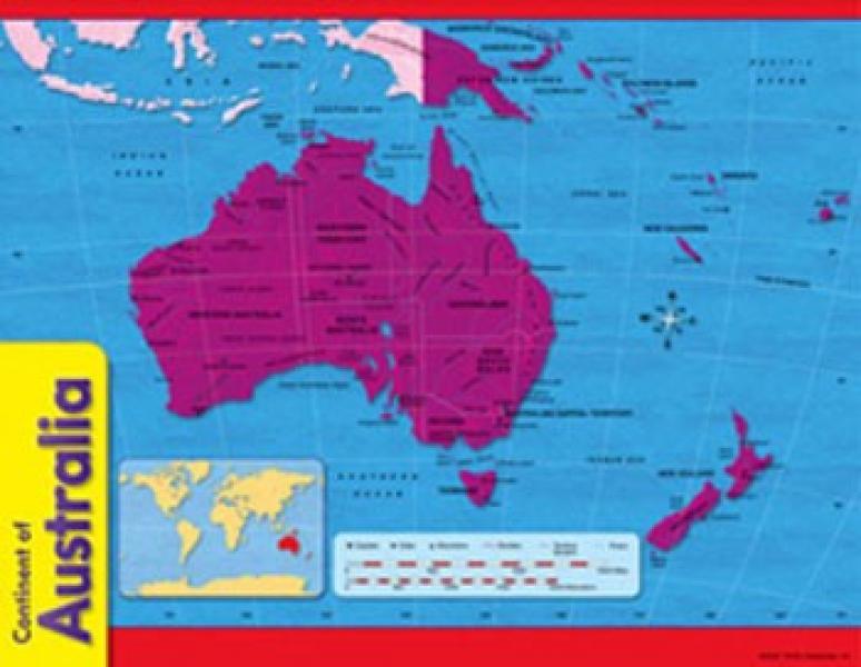 CHART: CONTINENT OF AUSTRALIA