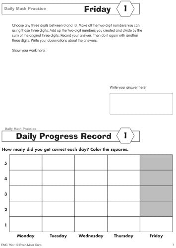 DAILY MATH PRACTICE GRADE 5