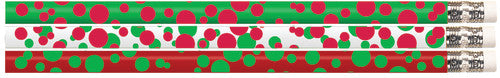 DOTS OF CHRISTMAS FUN PENCIL PACK OF 12
