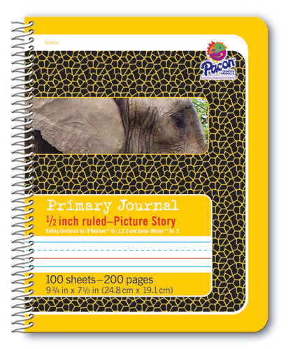 SPIRAL COMPOSITION BOOK: 1/2" PICTURE STORY