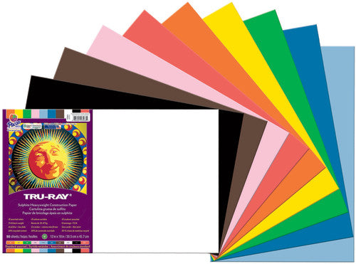 CONSTRUCTION PAPER: 12"X18" ASSORTED
