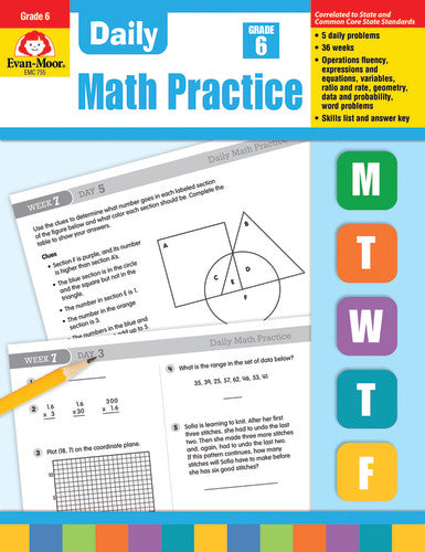 DAILY MATH PRACTICE GRADE 6