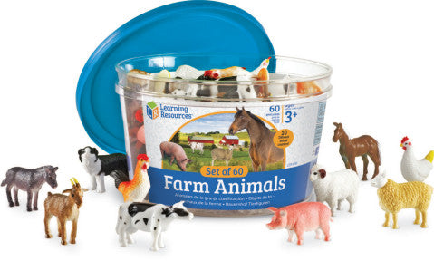 COUNTERS: FARM ANIMALS REALISTIC SET OF 60