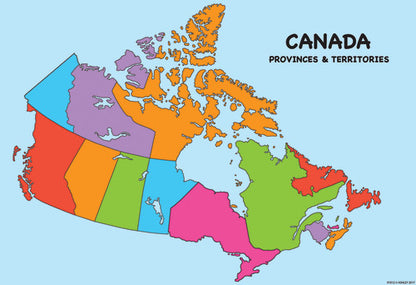 SMART POLY CHART: CANADA MAP 13 X 19