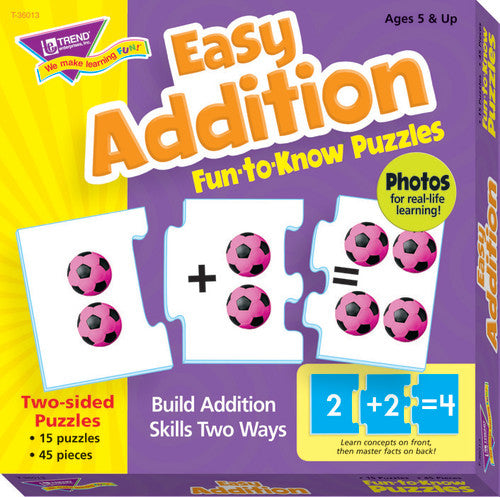 FUN-TO-KNOW PUZZLES: EASY ADDITION