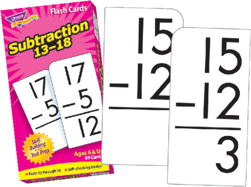 FLASH CARDS: SUBTRACTION 13-18