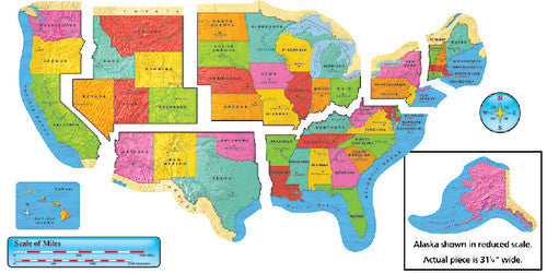 BULLETIN BOARD SET: UNITED STATES MAP