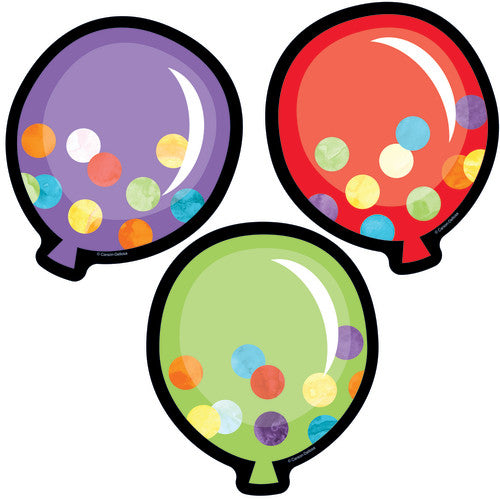 COLORFUL CUT-OUTS: BALLOONS ASSORTED CELEBRATE LEARNING