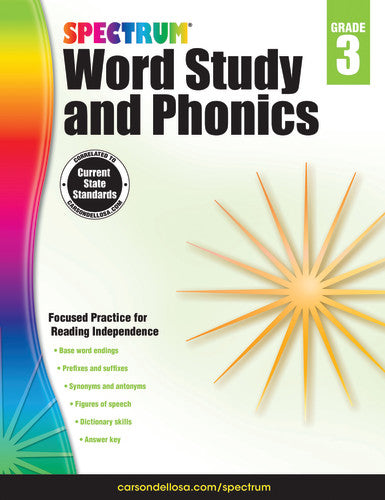 SPECTRUM COMMON CORE WORD STUDY AND PHONICS GRADE 3