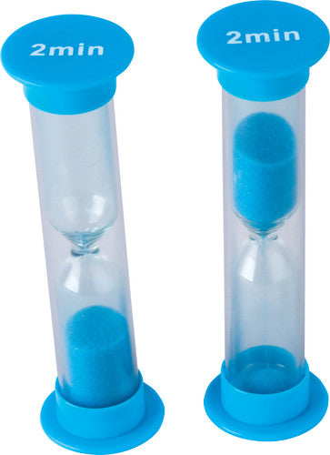 SAND TIMER: 2 MINUTE SMALL SET OF 4