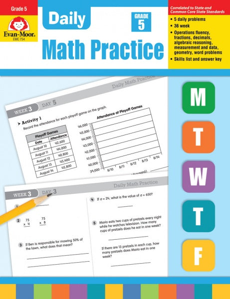 DAILY MATH PRACTICE GRADE 5