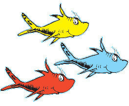 CUT OUTS: ONE FISH, TWO FISH, RED FISH